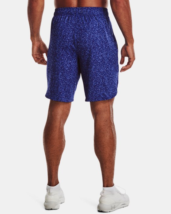 Men's UA Train Stretch Printed Shorts in Blue image number 1